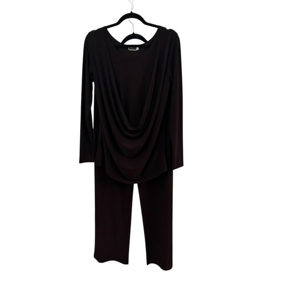 Simpli The Best Two Piece Pantsuit Brown Woman’s Size 10 Contemporary - Picture 10 of 10